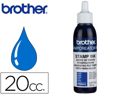 BROTHER - TINTA PARA REENTINTADO AZUL 20 CC PARA SELLOS AUTOMATICOS (Ref.PRINKE)