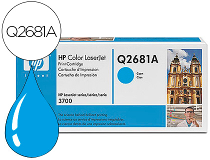 HP ( HEWLETT PACKARD ) - Toner Laser ORIGINALES 81A CIAN -6000PAG- LASERJET 3700 (Ref.Q2681A)