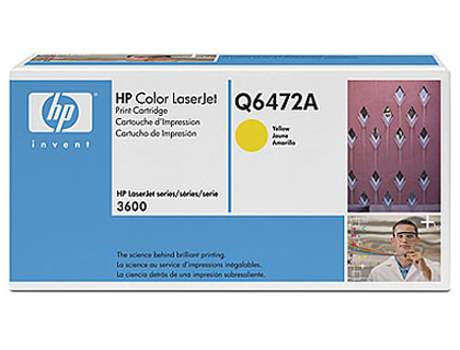 HP ( HEWLETT PACKARD ) - Toner Laser ORIGINALES 502A AMARILLO 4K (Ref.Q6472A)