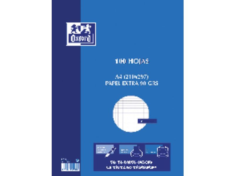 OXFORD - Resmilleria School 100h A4 Cuadricula 4x4 (Ref.100430215)