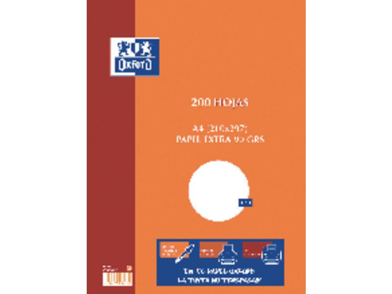 OXFORD - Resmilleria School 100h A4 Liso (Ref.100430214)