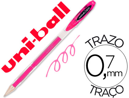 UNI-BALL - BOLIGRAFO ROLLER UM-120 SIGNO 0,7 MM TINTA GEL COLOR ROSA (Ref.UM1200600)