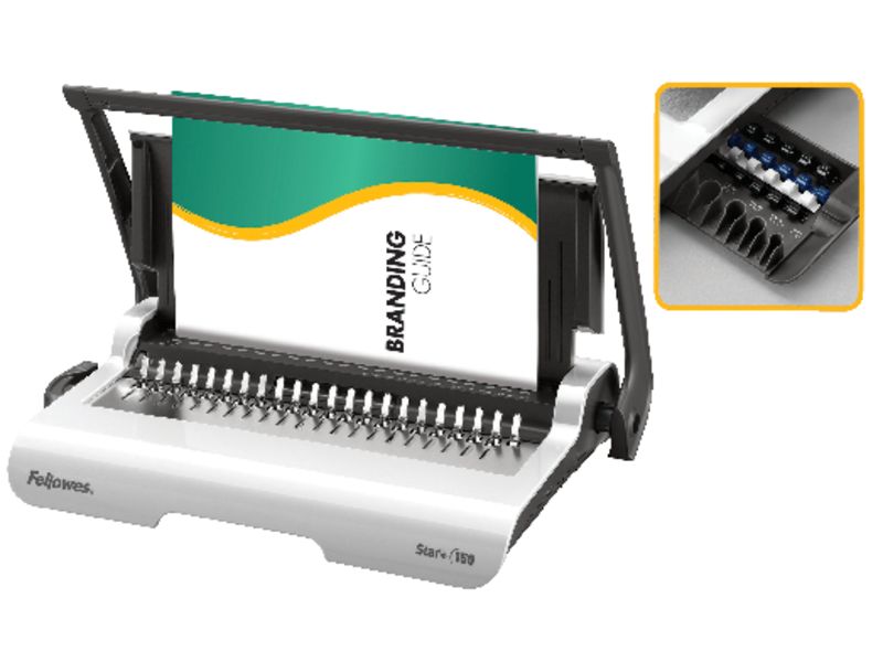 FELLOWES - Encuadernadora Star+ Canutillo plastico 448X280X80 Palanca independiente (Ref.5627501)