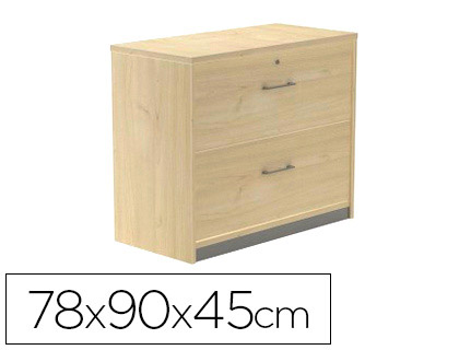 ROCADA - Armario Carpetero Serie Store Con cerradura A4 78x90x45cm Haya-Haya (Ref.1006AA01)