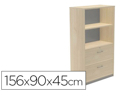 ROCADA - Armario Carpetero Serie Store Con cerradura A4 156x90x45cm Haya-Haya (Ref.1056AA01)