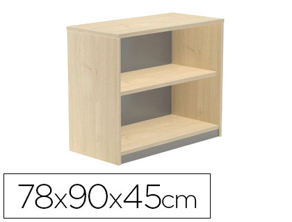 ROCADA - Armario librería Serie Store Fabricado en Melamina 78x90x45cm Haya-Haya (Ref.1004AA01)