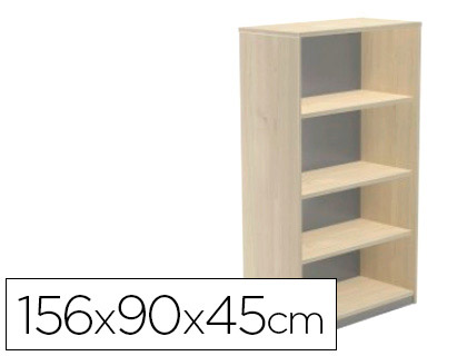 ROCADA - Armario librería Serie Store Fabricado en Melamina A4 156x90x45cm Haya-Haya (Ref.1055AA01)