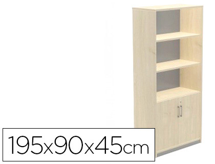 ROCADA - Armario de puertas bajas Serie Store Con cerradura 195x90x45cm Haya-Haya (Ref.1103AA01)