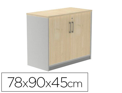 ROCADA - Armario de puertas completas Serie Store Con cerradura 78X90X45cm Gris (Ref.1005AB02)