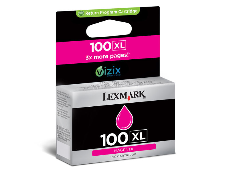 LEXMARK - Cartuchos ORIGINALES Inyección De Tinta Nº100 Magenta (Ref.14N0901E)