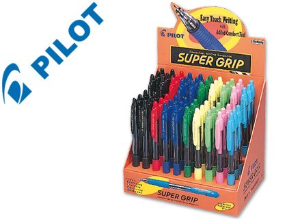 PILOT - Boligrafo SUPER GRIP -EXPOSITOR DE 60 UNIDADES (Ref.BPGP-10-M-EX)