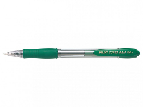PILOT - Boligrafo retractil SUPER GRIP verde Tinta aceite NSGV (Ref.BPGP-10R-M-G / NSGV)