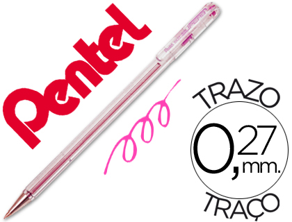 PENTEL - BOLIGRAFO ROSA (Ref.BK-77 P)