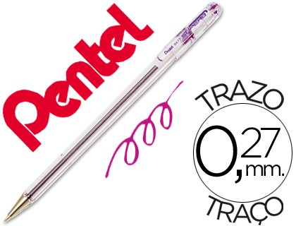 PENTEL - BOLIGRAFO VIOLETA (Ref.BK-77 V)