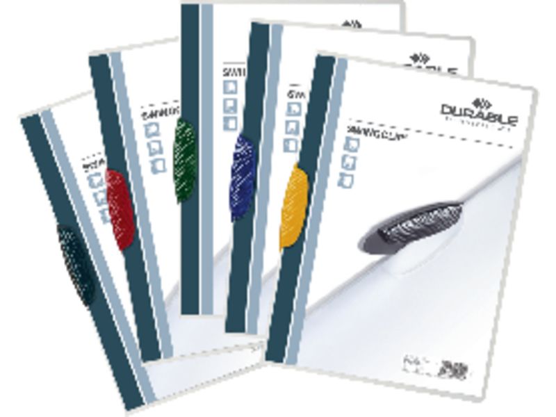 DURABLE - Dossiers clip Swingclip Capacidad 30 hojas A4 Azul Polipropileno (Ref.2260-07)