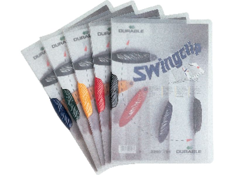 DURABLE - Dossiers clip Swingclip Capacidad 30 hojas A4 Verde Polipropileno (Ref.2260-05)