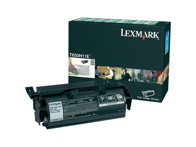 LEXMARK - Cartuchos ORIGINALES Inyección De Tinta T650H Negro (Ref.T650H11E)