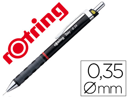 ROTRING - PORTAMINAS TIKKY 0,35 MM NEGRO (Ref.1904694)