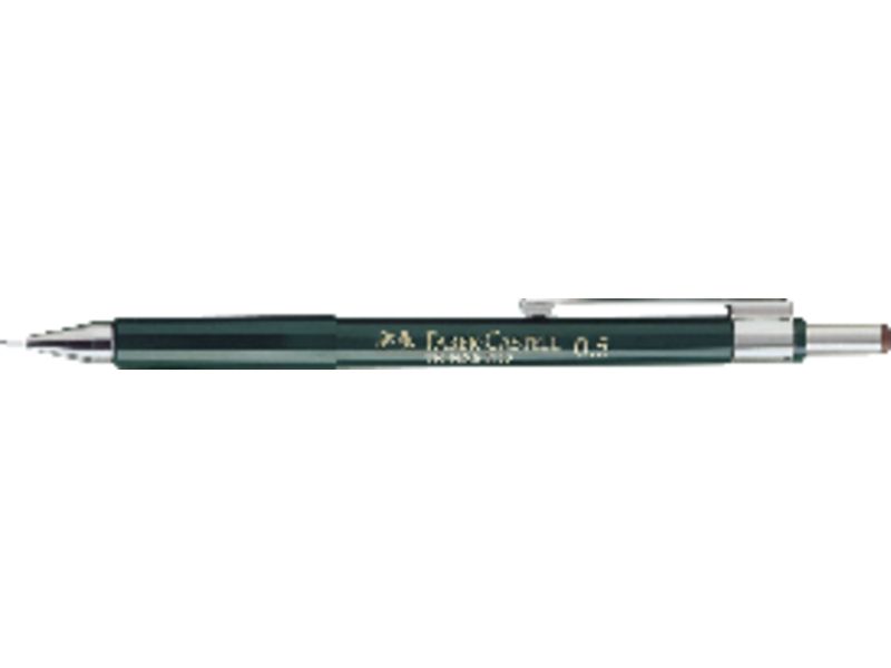 FABER CASTELL - Portaminas retractil TK-Fine Tecnico recargable Trazo 0.5mm HB Puntera metálica (Ref.136500)