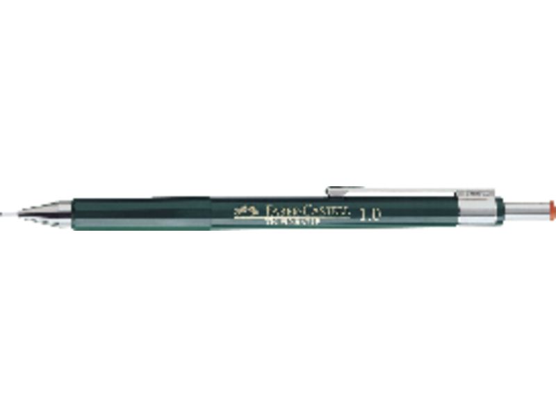 FABER CASTELL - Portaminas TK-Fine Tecnico recargable Trazo 0,9 mm HB Retráctil de botón y goma (Ref.136900)
