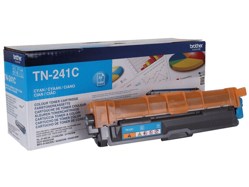 BROTHER - Toner Laser ORIGINALES CYAN 1,4K (Ref.TN241C)