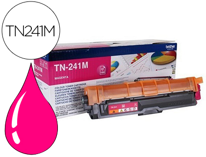 BROTHER - Toner laser ORIGINALES TN-241M Magenta Para HL3140/3150/3170 1400páginas (Ref.TN241M)