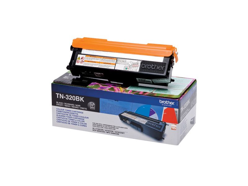 BROTHER - Toner Laser ORIGINALES TN-320BK Negro 2.500pg (Ref.TN320BK)