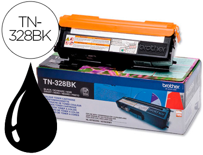 BROTHER - Toner Laser ORIGINALES NEGRO 6K (Ref.TN-328BK)
