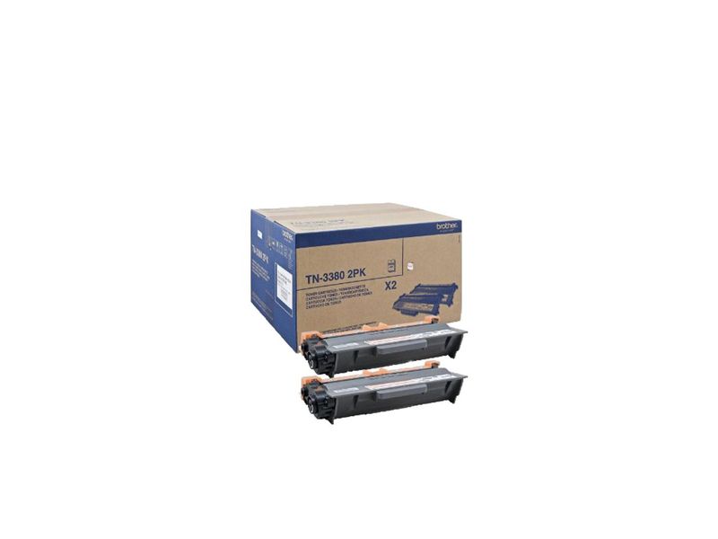 BROTHER - Toner Laser ORIGINALES DCP8250DN/MFC8510DN/MFC8520 Negro (Ref.TN3380TWIN)