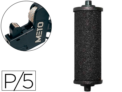 METO - RODILLO ENTINTADOR TOVEL PACK DE 5 RODILLOS (Ref.9294071)