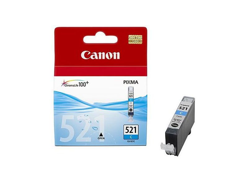CANON - Cartuchos ORIGINALES Inyección De Tinta CLI-521C Cyan (Ref.2934B001)