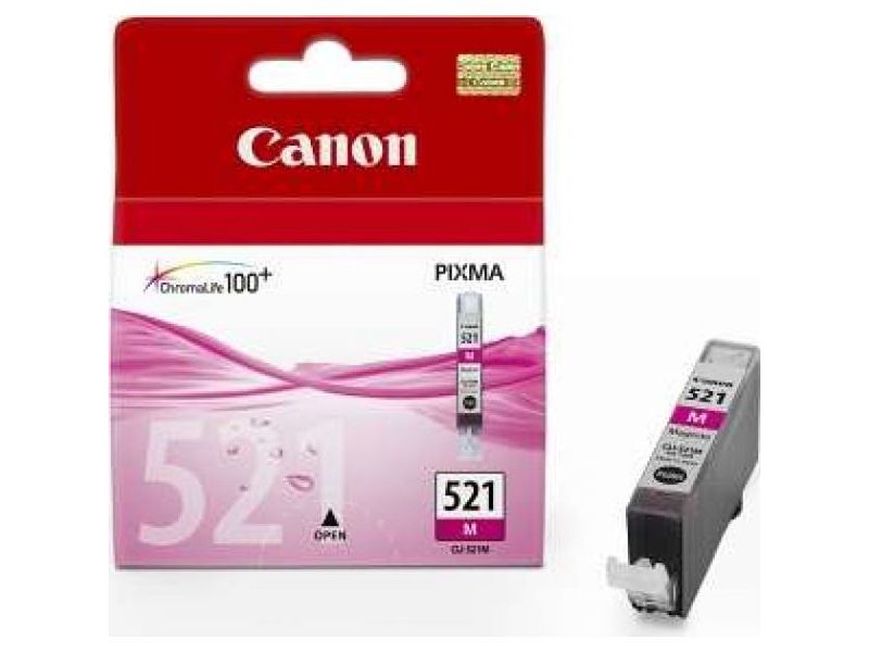 CANON - Cartuchos ORIGINALES Inyección De Tinta CLI-521M Magenta (Ref.2935B001)