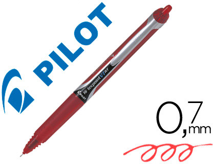 PILOT - ROTULADOR PUNTA AGUJA V-7 RETRACTIL ROJO 0.7 MM (Ref.BXRT-V7-R / NVR7R)