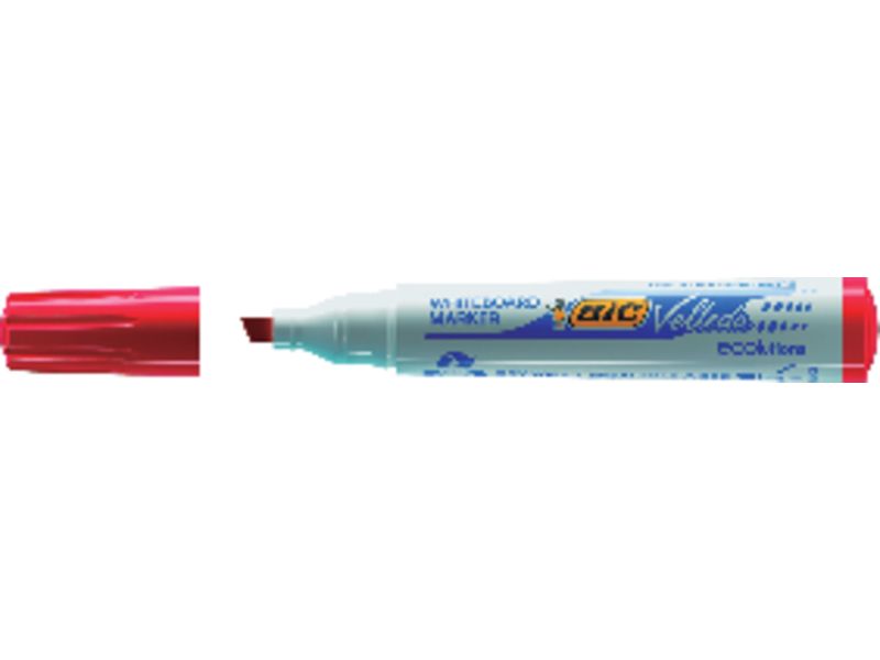 BIC - Marcador pizarra blanca Velleda 1751 Punta biselada Rojo (Ref.904948)