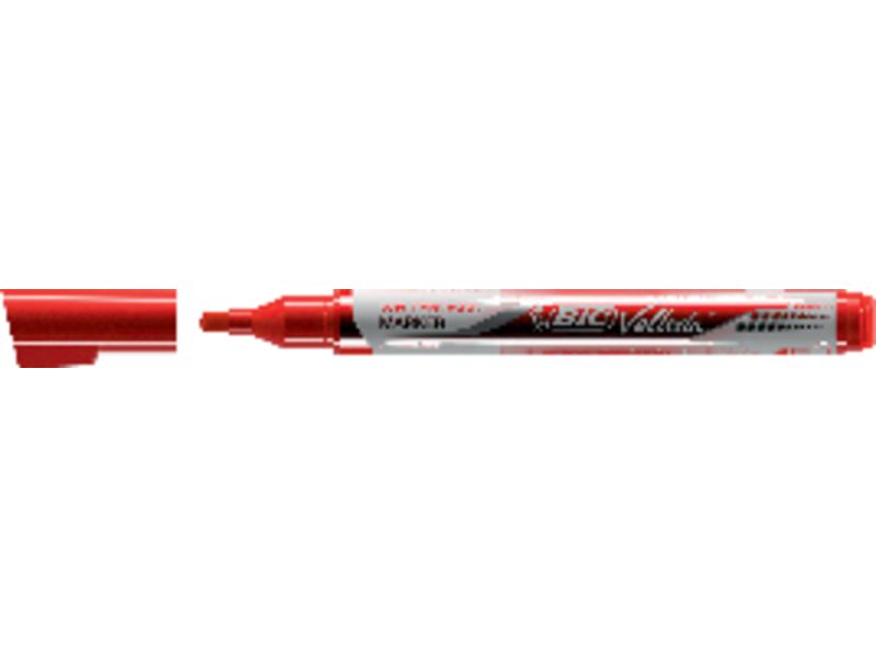BIC - Marcador pizarra blanca Velleda Pocket Trazo 2mm Punta conica Tinta líquida Rojo (Ref.902089)