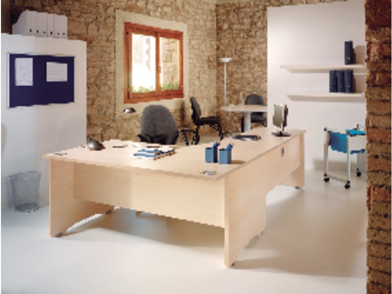 ROCADA - Mesa rectangular Serie Work Melamina 180X80cm Haya (Ref.2003AA01)