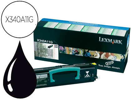 LEXMARK - Toner Laser ORIGINALES NEGRO 2,5K (Ref.X340A11G)