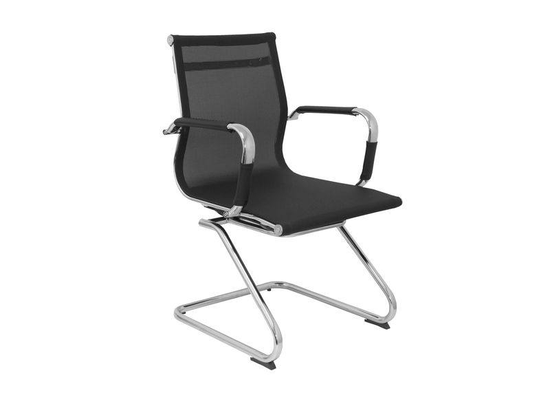 PIQUERAS Y CRESPO - Sillón VENECIA CONFIDENTE PATÍN MALLA NEGRO (Ref.205CPNE)