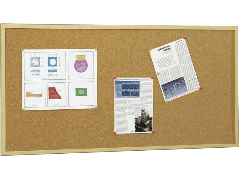 5* - Tablero de corcho 60x90 cm Marco madera (Ref.607-3)