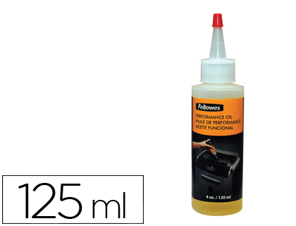 FELLOWES - ACEITE LUBRICANTE PARA DESTRUCTORA DE DOCUMENTOS 125 ML (Ref.3505006)