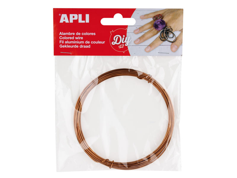 APLI - Bolsa 5M. ALAMBRE DE ALUMINIO COBRE 1,5MM. Ø (Ref.14100)