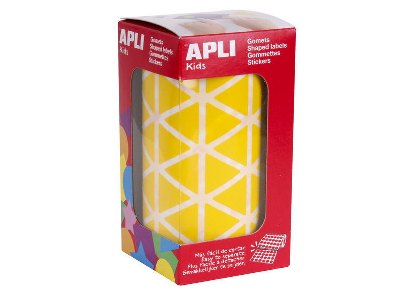 APLI - Gomets Rollo Amarillo Triangulo (Ref.4867)