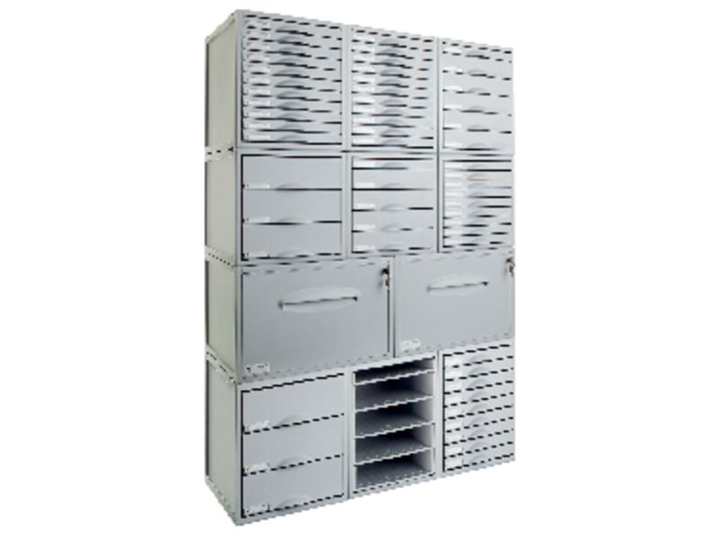 ARCHIVO 2000 - Módulos cajones 9 cajones 356X316X303mm Gris (Ref.8409CGS)