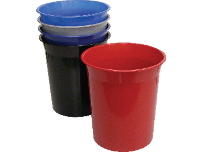 ARCHIVO 2000 - Papelera Poliestireno 14 L. Negro (Ref.2002 NG)