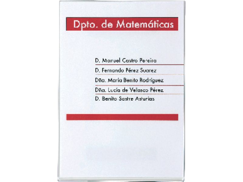 ARCHIVO 2000 - Rotulo texto adhesivo A5 Poliestireno (Ref.6155CSTP)