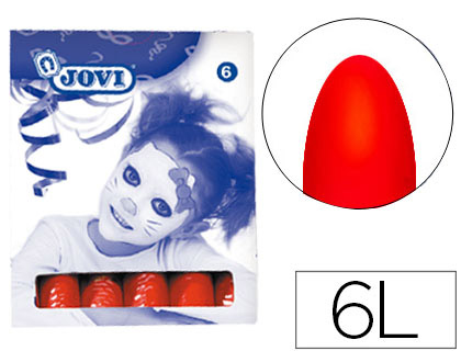 JOVI - Barra de Maquillaje ROJO -CAJA DE 6 UNIDADES (Ref.180-05)