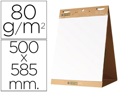 BI-OFFICE - BLOC CONGRESO LISO AUTOADHESIVO SOBREMESA 500 X 585 MM PAPEL DE 80G/M (Ref.FL1420403)