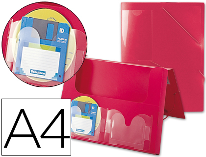 BEAUTONE - CARPETA PORTADOCUMENTOS 36900 POLIPROPILENO DIN A4 ROJA LOMO 50 MM (Ref.036900)