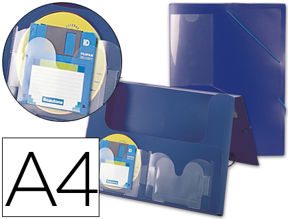 BEAUTONE - CARPETA PORTADOCUMENTOS 36902 POLIPROPILENO DIN A4 AZUL LOMO 50 MM (Ref.036902)