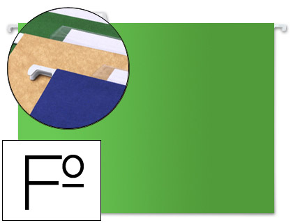 LIDERPAPEL - CARPETA COLGANTE FOLIO VERDE (Ref.SF11)